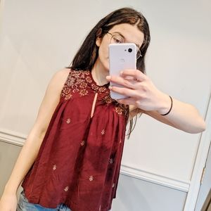 Small American Eagle Flowy Tank Top